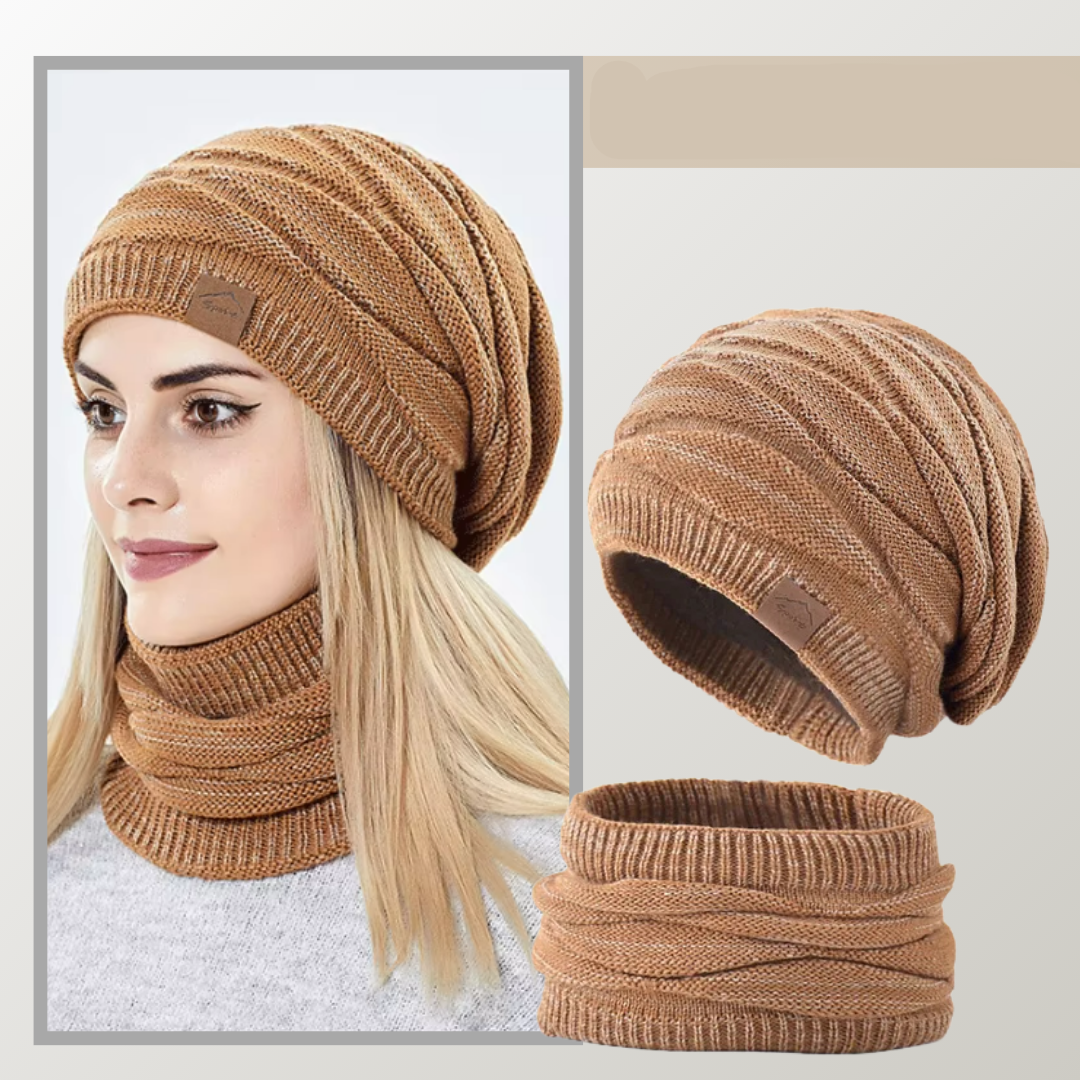 FrostFit Duo – Thermal Winter Hat and Scarf Set - Unisex