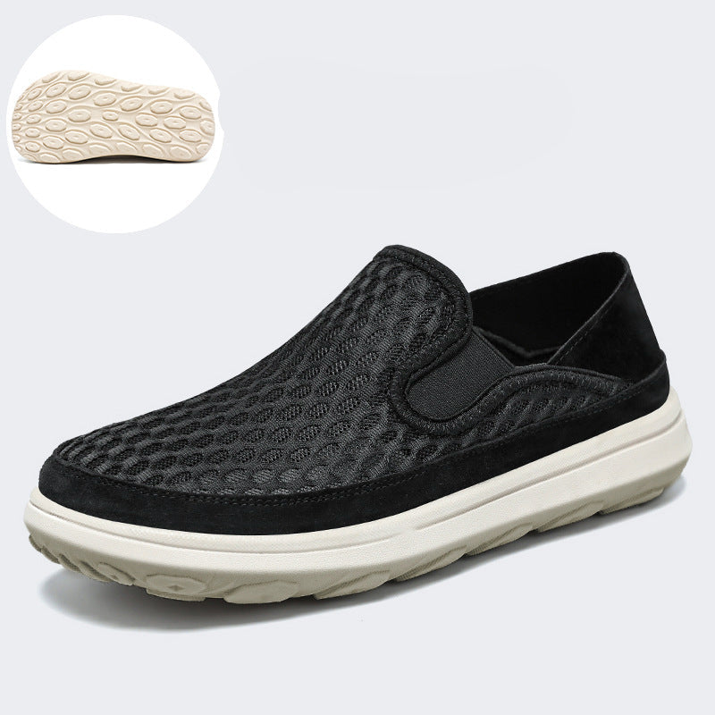 Tate - Men's Breathable Knit Slip-On Shoes, Comfortable Plus Size Casual Sneakers