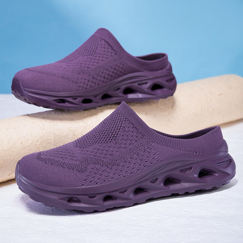 Jude - Unisex Wide-Fit Knit Slip-On Sneakers, Breathable Lazy Comfort Shoes