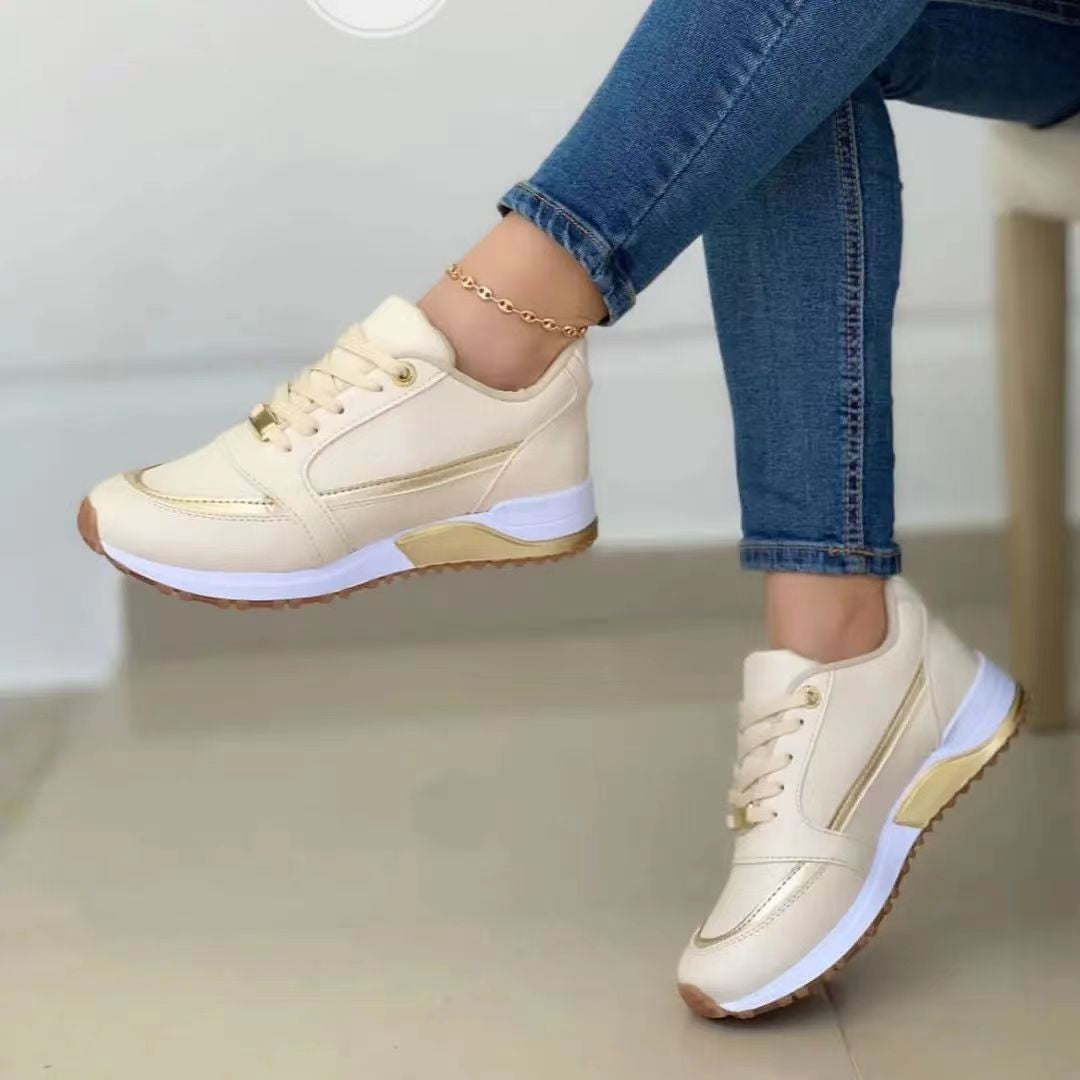 Sofia - Women's Color-Block Casual Sneakers, Comfortable Everyday Shoes
