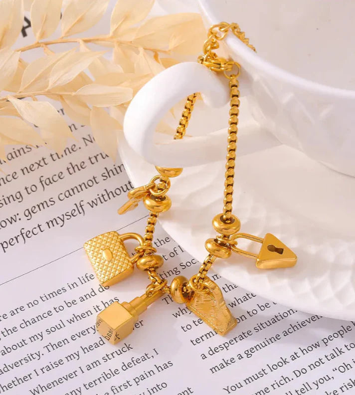 Aurelia Gold-Plated Charm Bracelet