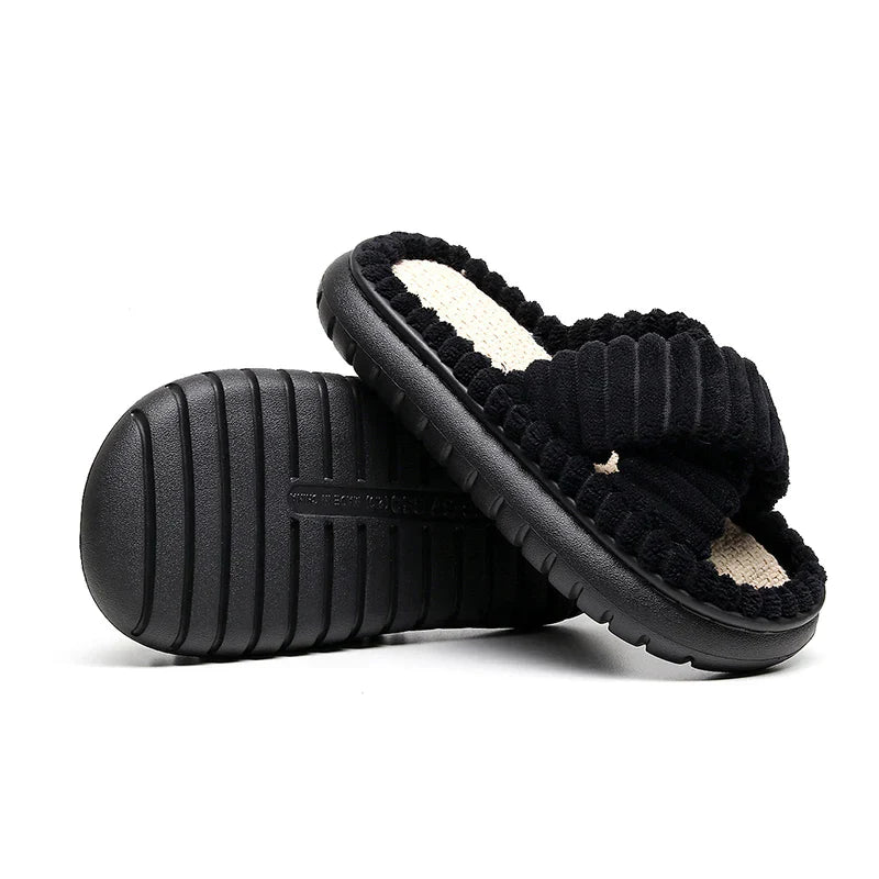 Lush Mellowz Linen Slippers