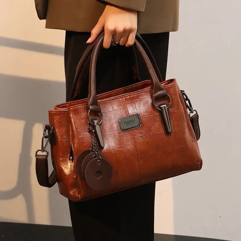Joyce - Leather Structured Handbag