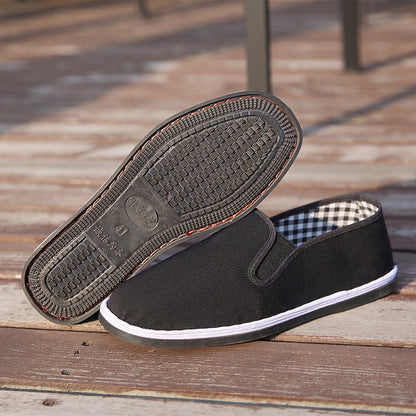 Hugo - Unisex Classic Canvas Flats, Low-Top Cloth Shoes