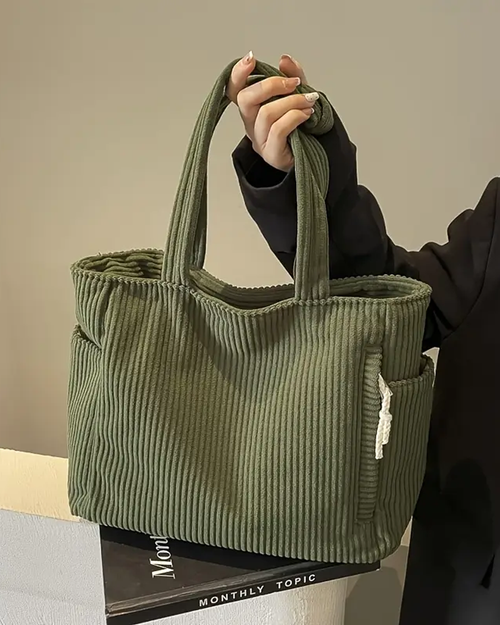 Aubrey - Corduroy Tote Bag