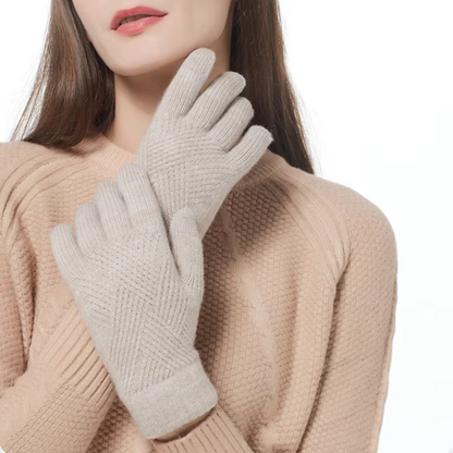 Diamond Knit Gloves