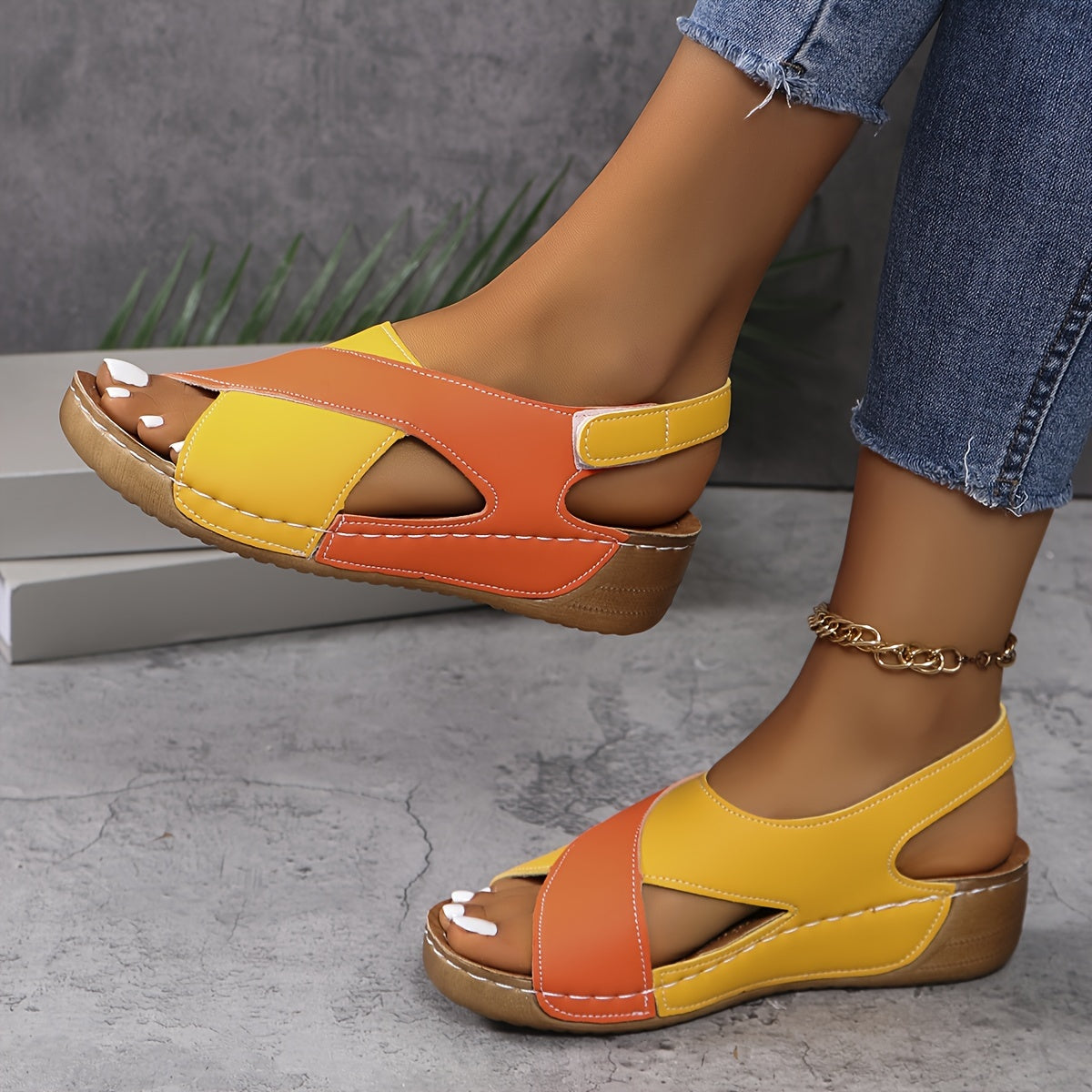 Angela - Crisscross Slingback Sandals