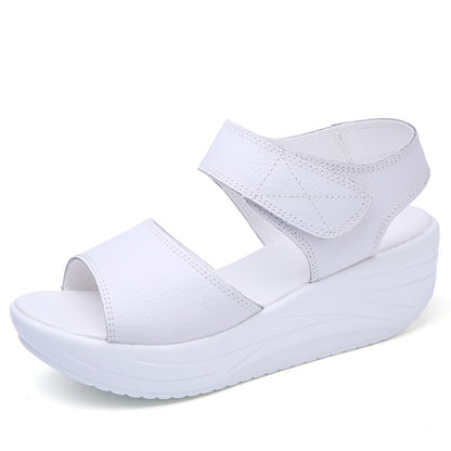 Ivy - Women's Platform PU Sandals, Thick Sole Student Casual Shoes