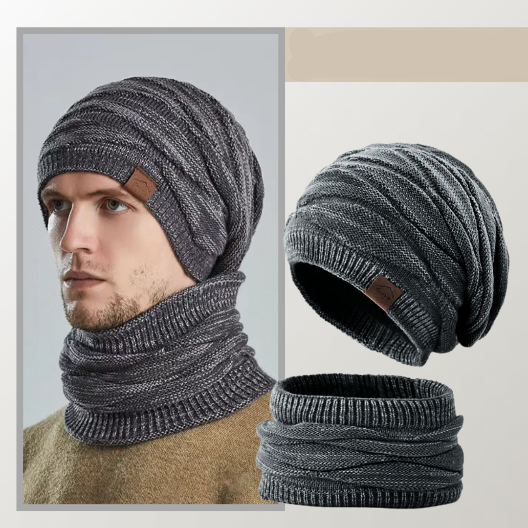FrostFit Duo – Thermal Winter Hat and Scarf Set - Unisex