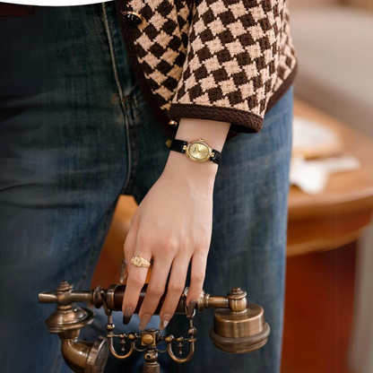Golden Hour Retro Quartz Watch