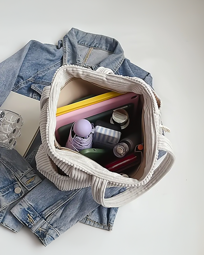 Aubrey - Corduroy Tote Bag