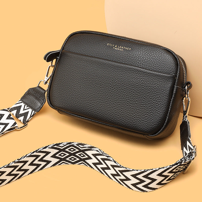 Stella - Pebbled Leather Crossbody Bag