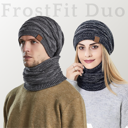 FrostFit Duo – Thermal Winter Hat and Scarf Set - Unisex