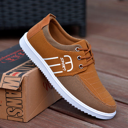 Cole - Men's Breathable Canvas Skate Shoes, Korean-Style Running Sneakers