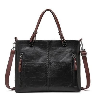 Delilah - Vegan Leather Structured Tote Handbag
