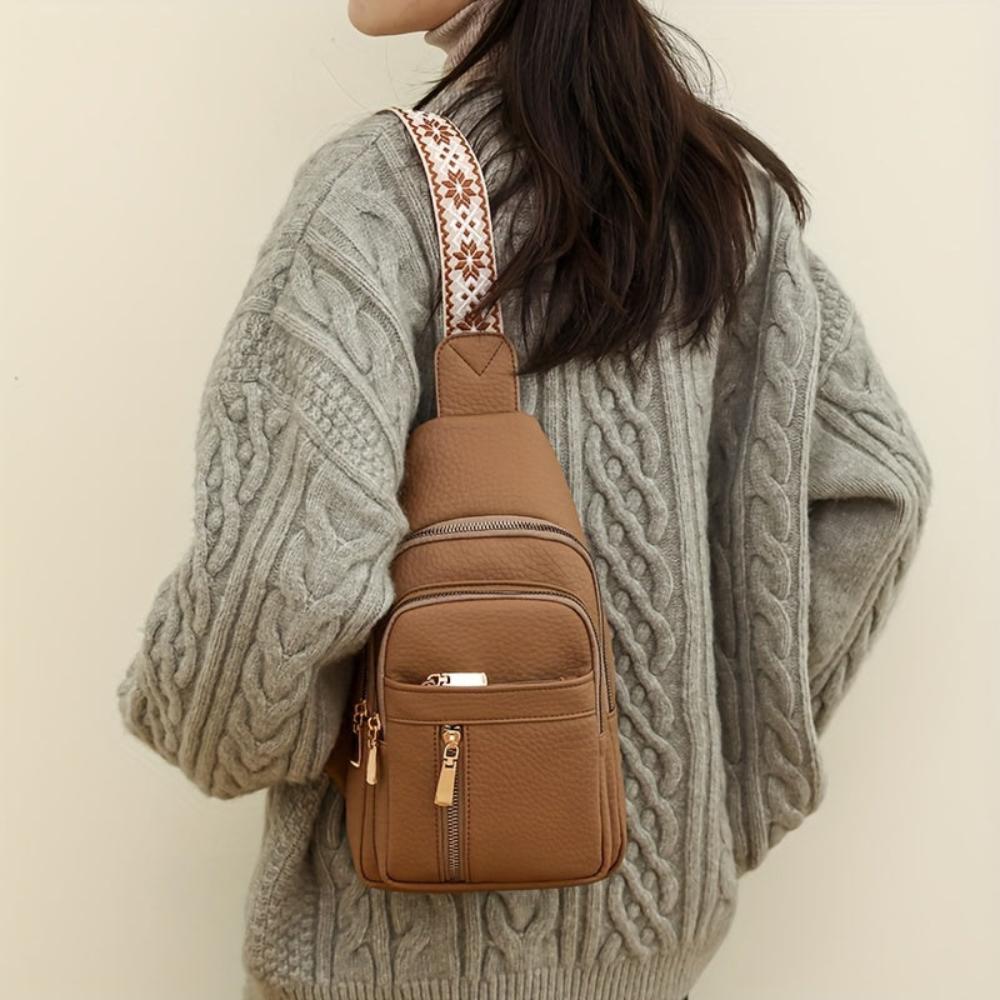 Margaret - Vegan Leather Sling Crossbody Bag