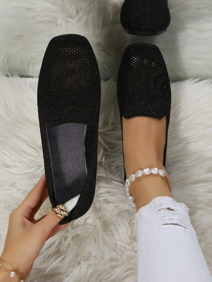 Lisa - Knit Slip-On Flats