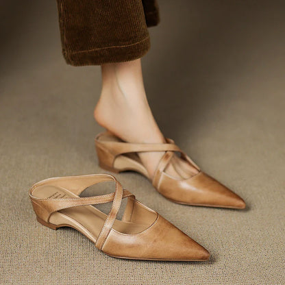 Eterna Luxe Genuine Leather Flats