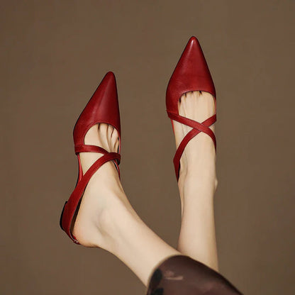 Eterna Luxe Genuine Leather Flats