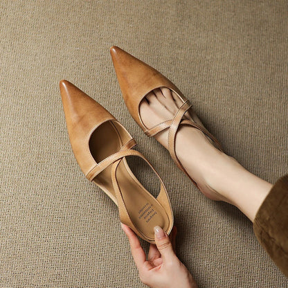 Eterna Luxe Genuine Leather Flats