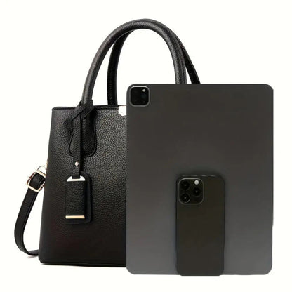 Martha - Vegan Leather Structured Handbag