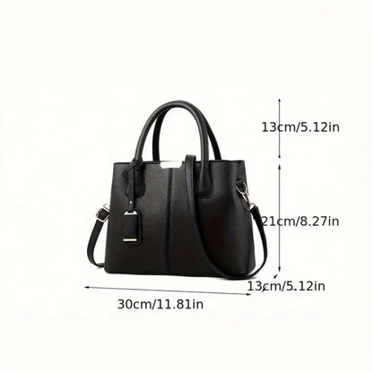Martha - Vegan Leather Structured Handbag