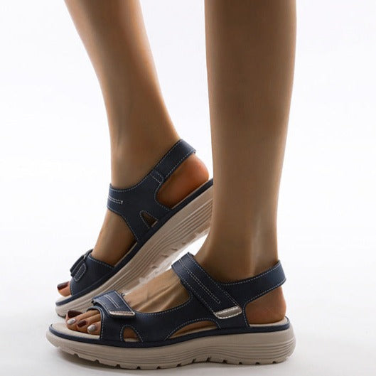 Zara - Platform Velcro Sandals