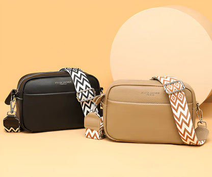 ChicZag - Rectangular leather crossbody bag
