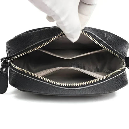 ChicZag - Rectangular leather crossbody bag