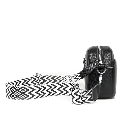 ChicZag - Rectangular leather crossbody bag