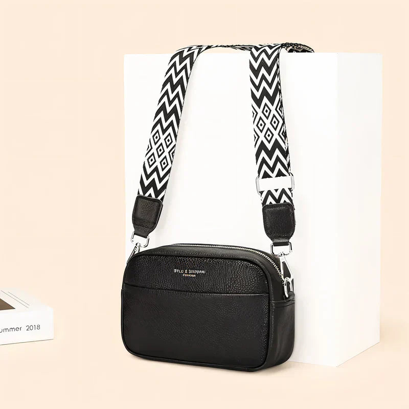 ChicZag - Rectangular leather crossbody bag