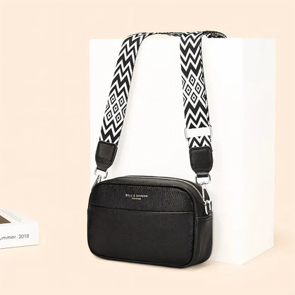 ChicZag - Rectangular leather crossbody bag