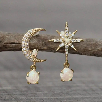 Lori - Moon Star Earrings