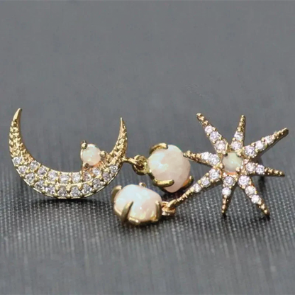 Lori - Moon Star Earrings