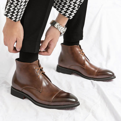 Lorenzo Vitali Ankle Boots with Lace Closure