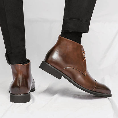 Lorenzo Vitali Ankle Boots with Lace Closure