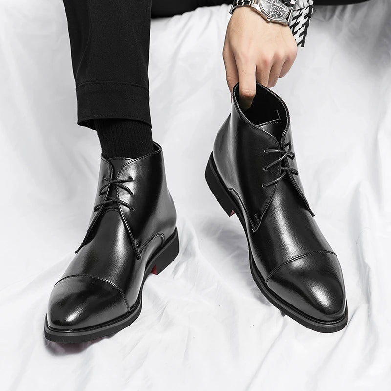 Lorenzo Vitali Ankle Boots with Lace Closure
