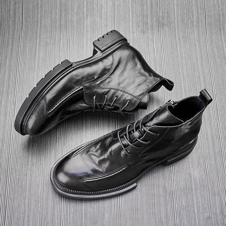 Lorenzo Vitali Retro Ankle Boots with Chunky Sole
