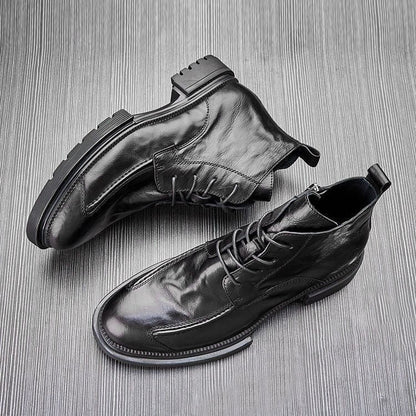 Lorenzo Vitali Retro Ankle Boots with Chunky Sole
