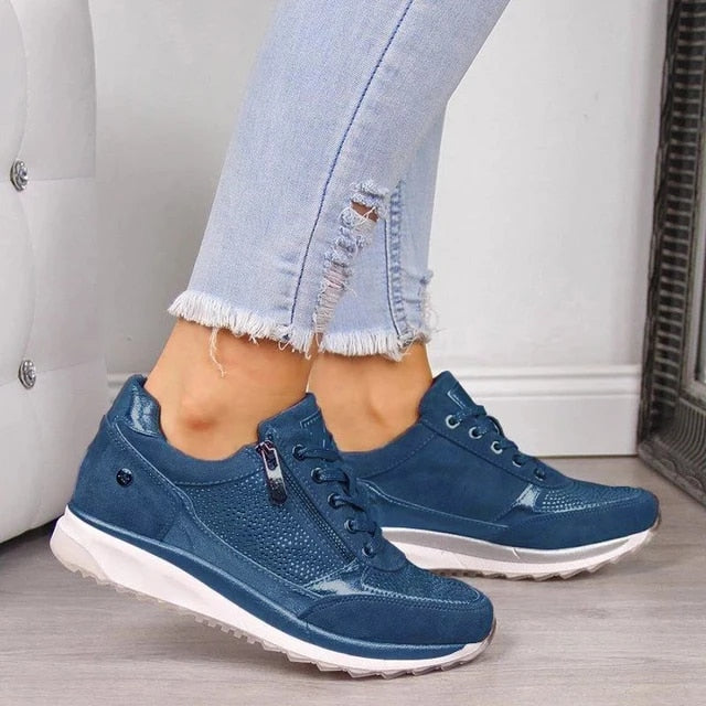 Brooke - Orthopedic Zip-Up Sneakers