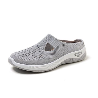 Tess - Women's Orthopedic Backless Comfort Shoes, Breathable Slip-On Mules