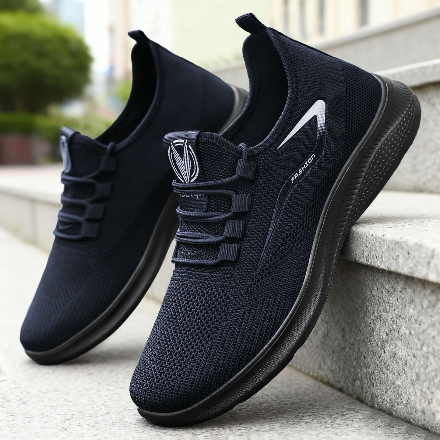 Kai - Men's Breathable Mesh Running Sneakers, Anti-Odor Sport Shoes