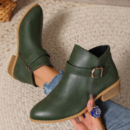 Hazel - Women's Pointed-Toe Comfort Ankle Boots, Stylish Fall Booties