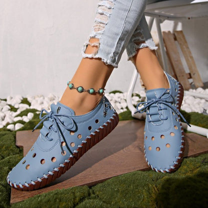 Wren - Women's Cut-Out Flat Shoes, Breathable Versatile Casual Flats