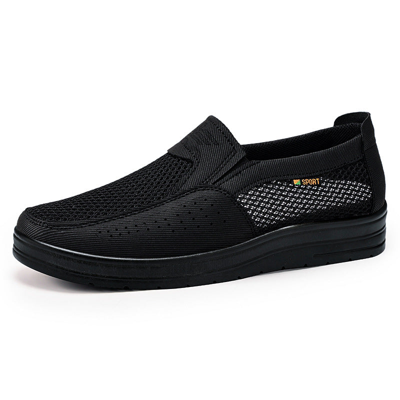 Cole - Men's Breathable Mesh Canvas Loafers, Lightweight Slip-On Dad Shoes