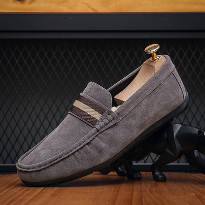 Cyrus - Men's Slip-On Penny Loafers, Round-Toe Comfort Dress Shoes