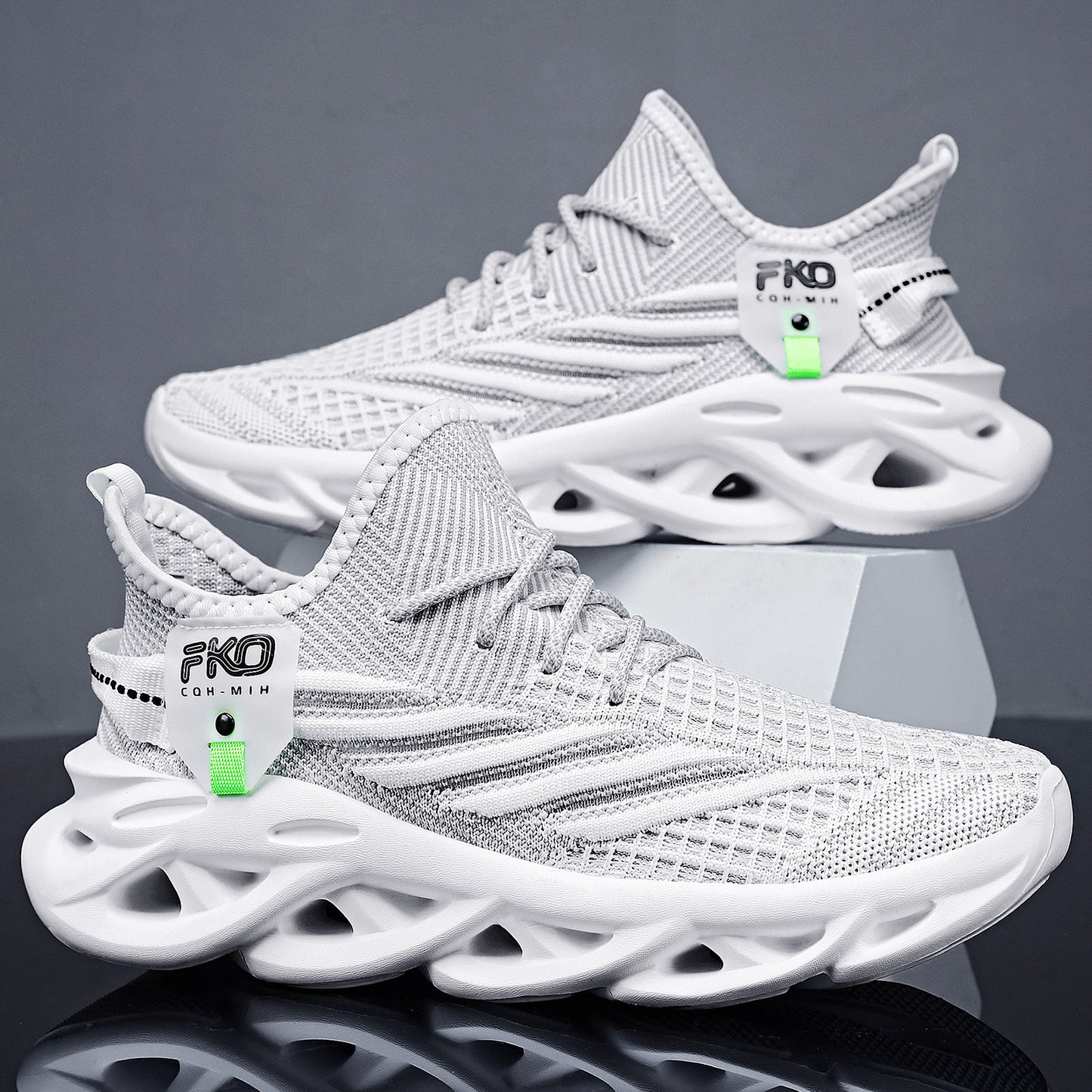 Finn - Unisex Knit Blade-Sole Sneakers, Breathable Sport Fashion Shoes