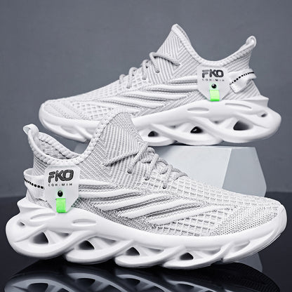 Finn - Unisex Knit Blade-Sole Sneakers, Breathable Sport Fashion Shoes