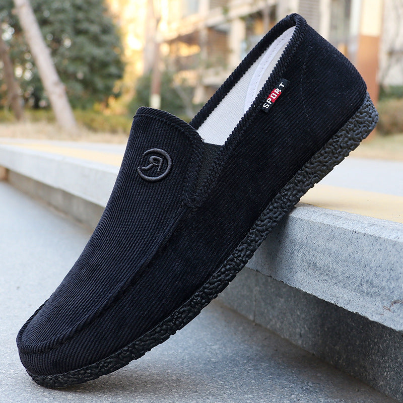 Reid - Men's Classic Canvas Slip-On Shoes, Low-Top Work Sneakers