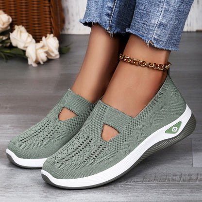 Faye - Women's Orthopedic Knit Slip-On Shoes, Breathable Soft Sole Sneakers